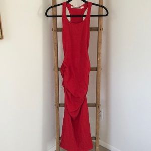 Coral Midi Dress